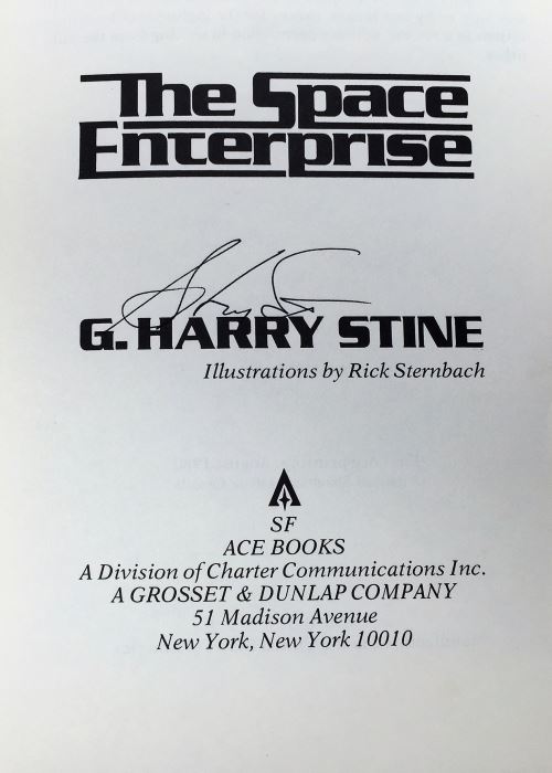 The Space Enterprise - Signed by G. Harry Stine; Lifeboat Earth - Signed by Stanley Schmidt; A Greater Infinity - Signed by Michael McCollom [Photo 7]