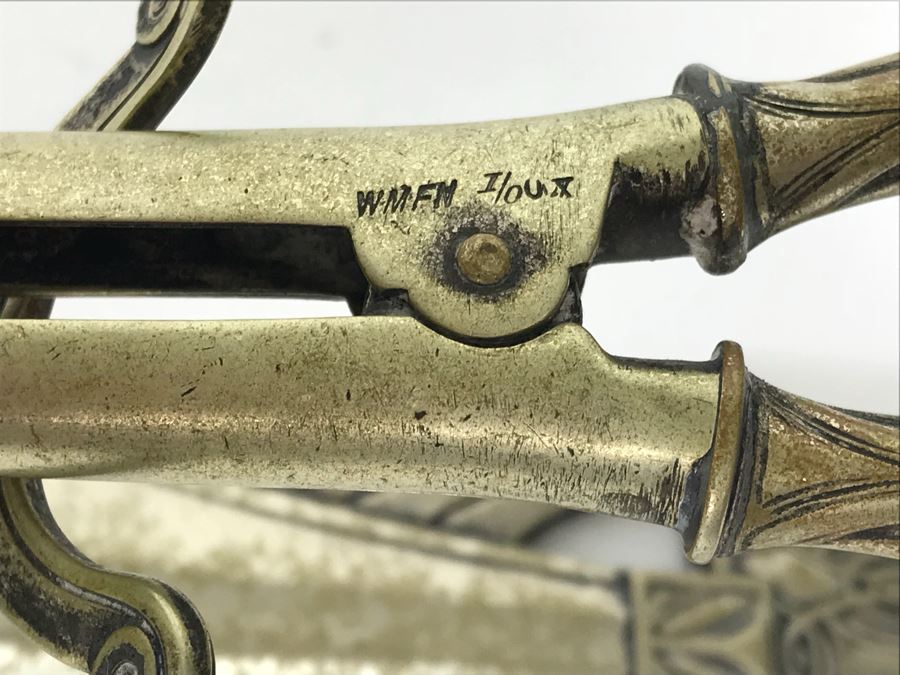 Antique Curling Iron And Curing Iron Heater Stand With Hallmarks WMFN [Photo 13]