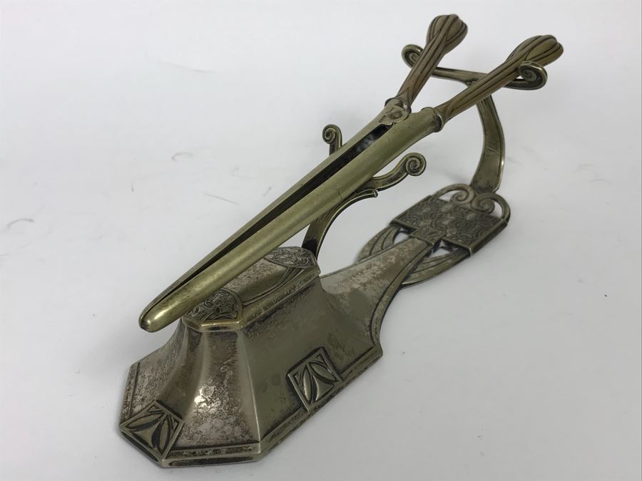 Antique Curling Iron And Curing Iron Heater Stand With Hallmarks WMFN [Photo 10]