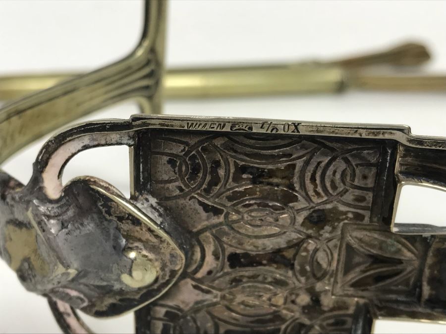 Antique Curling Iron And Curing Iron Heater Stand With Hallmarks WMFN [Photo 20]