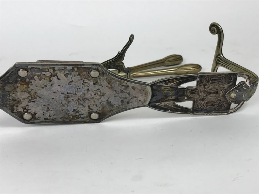 Antique Curling Iron And Curing Iron Heater Stand With Hallmarks WMFN [Photo 18]