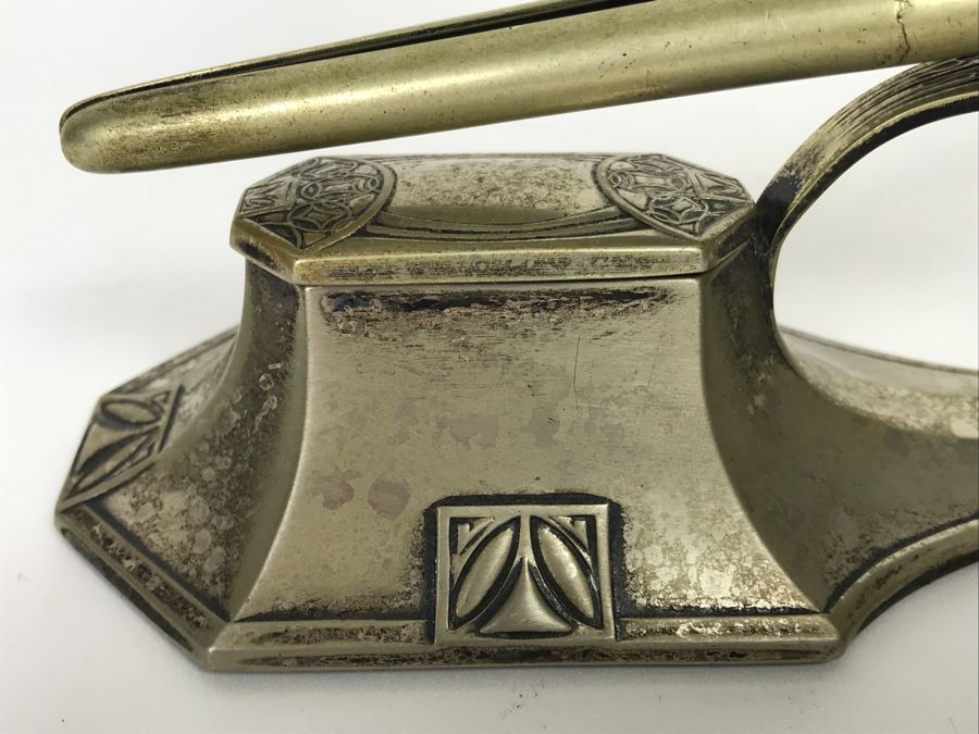 Antique Curling Iron And Curing Iron Heater Stand With Hallmarks WMFN [Photo 8]