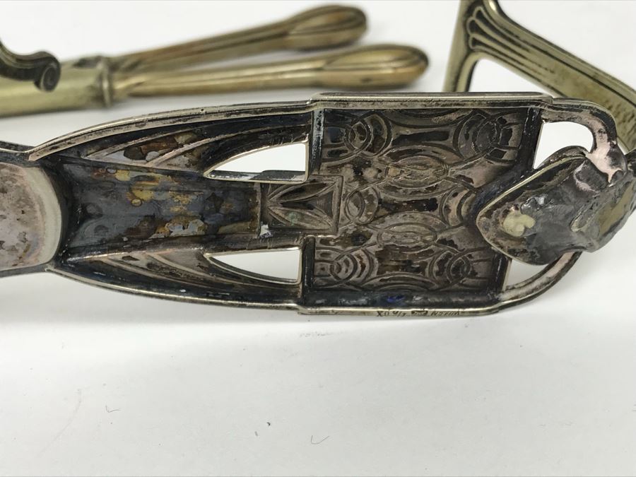 Antique Curling Iron And Curing Iron Heater Stand With Hallmarks WMFN [Photo 19]