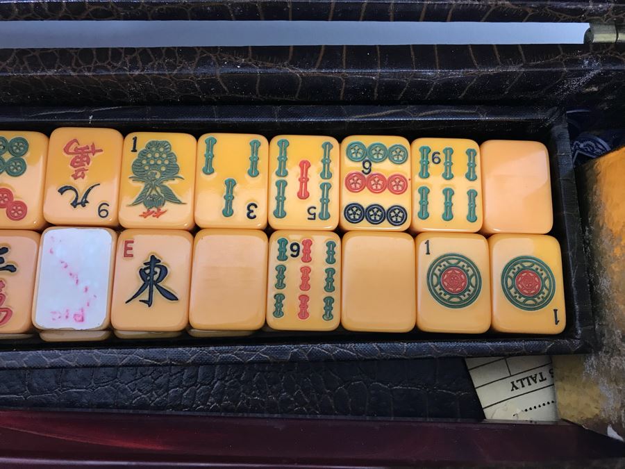 Vintage American ROTTGAMES NYC Bakelite Mah Jongg Set In Case [Photo 24]
