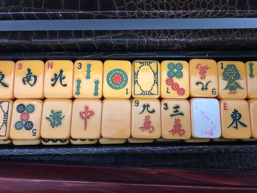 Vintage American ROTTGAMES NYC Bakelite Mah Jongg Set In Case [Photo 23]