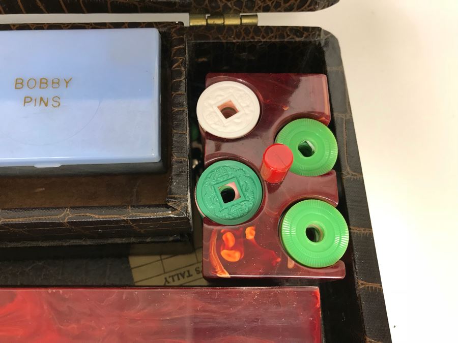 Vintage American ROTTGAMES NYC Bakelite Mah Jongg Set In Case [Photo 13]