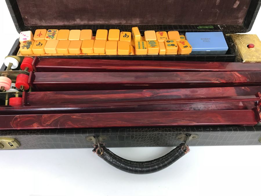 Vintage American ROTTGAMES NYC Bakelite Mah Jongg Set In Case [Photo 9]