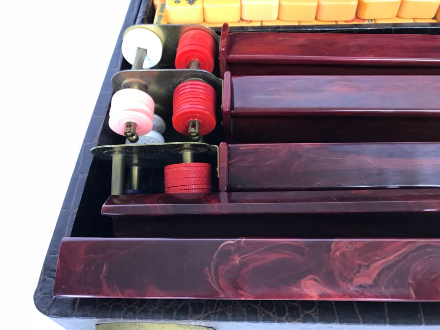 Vintage American ROTTGAMES NYC Bakelite Mah Jongg Set In Case [Photo 10]