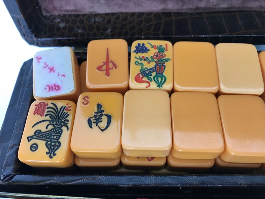 Vintage American ROTTGAMES NYC Bakelite Mah Jongg Set In Case [Photo 21]