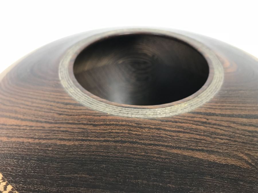 Collection Of Carved And Turned Wooden Art Objects Including A Signed Turned Wooden Bowl By Eugene Santillanes (1935-2015) And Van Cort Instruments Dragonfly [Photo 18]