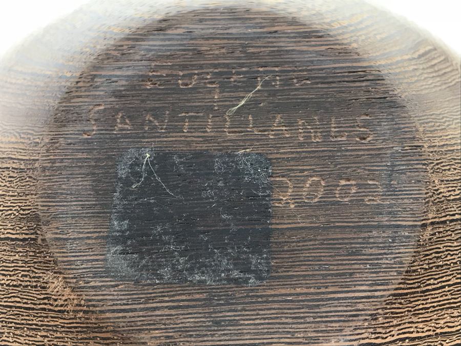 Collection Of Carved And Turned Wooden Art Objects Including A Signed Turned Wooden Bowl By Eugene Santillanes (1935-2015) And Van Cort Instruments Dragonfly [Photo 3]