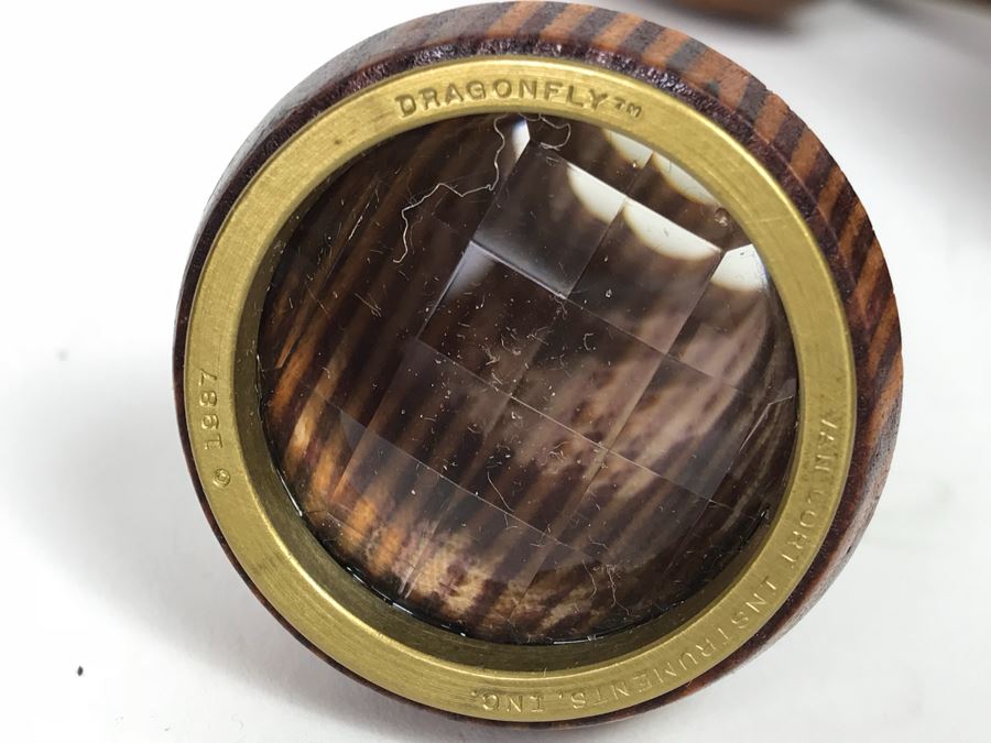 Collection Of Carved And Turned Wooden Art Objects Including A Signed Turned Wooden Bowl By Eugene Santillanes (1935-2015) And Van Cort Instruments Dragonfly [Photo 4]