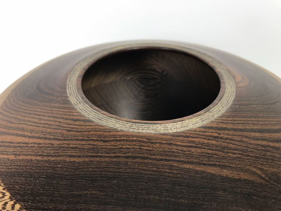 Collection Of Carved And Turned Wooden Art Objects Including A Signed Turned Wooden Bowl By Eugene Santillanes (1935-2015) And Van Cort Instruments Dragonfly [Photo 19]