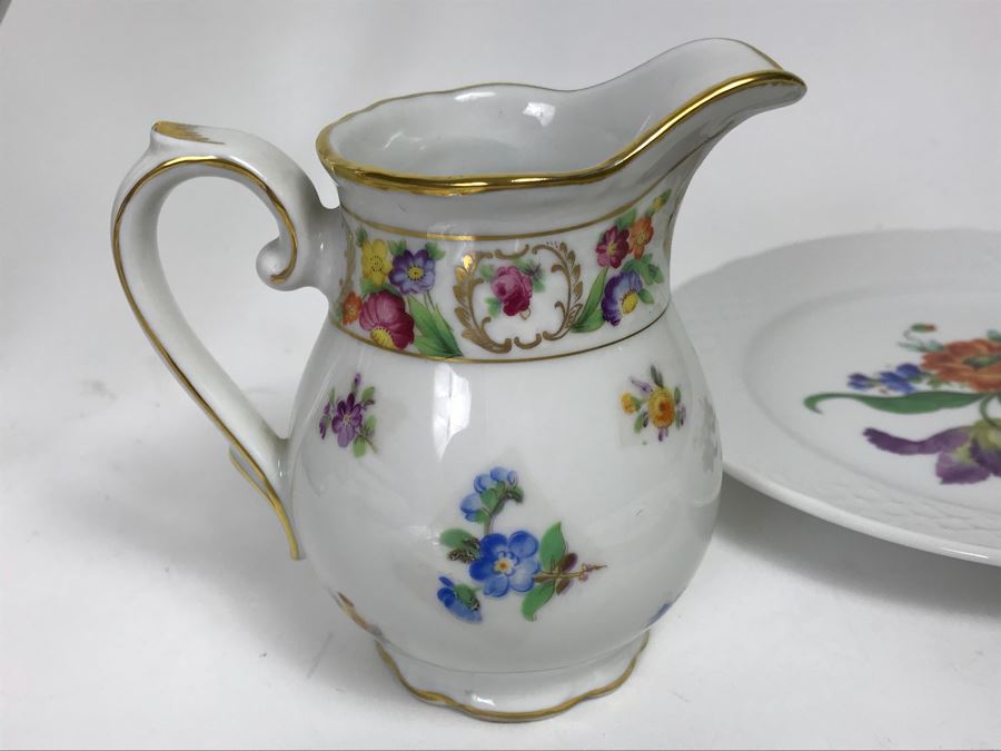 Schumann Bavaria Germany China Set With Coffee Pot, Creamer, Sugar And Plates [Photo 11]