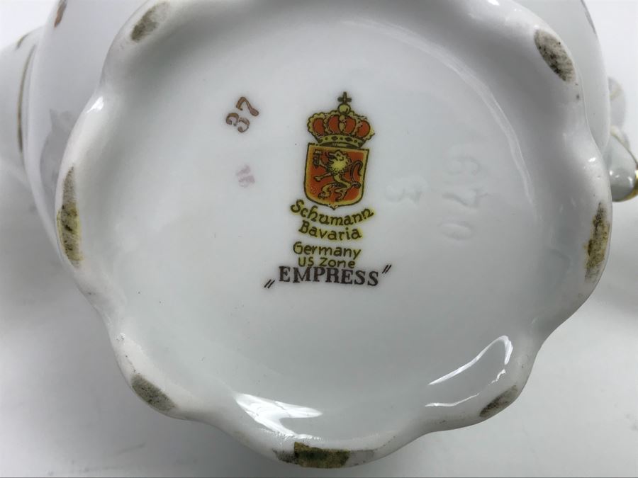 Schumann Bavaria Germany China Set With Coffee Pot, Creamer, Sugar And Plates [Photo 9]