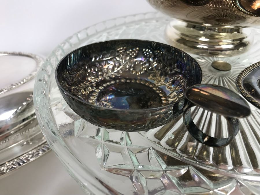 Large Collection Of Over 20 Silverplate Serving Pieces And Items [Photo 9]