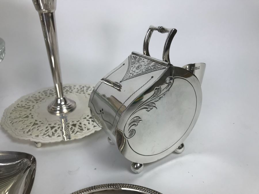 Large Collection Of Over 20 Silverplate Serving Pieces And Items [Photo 3]