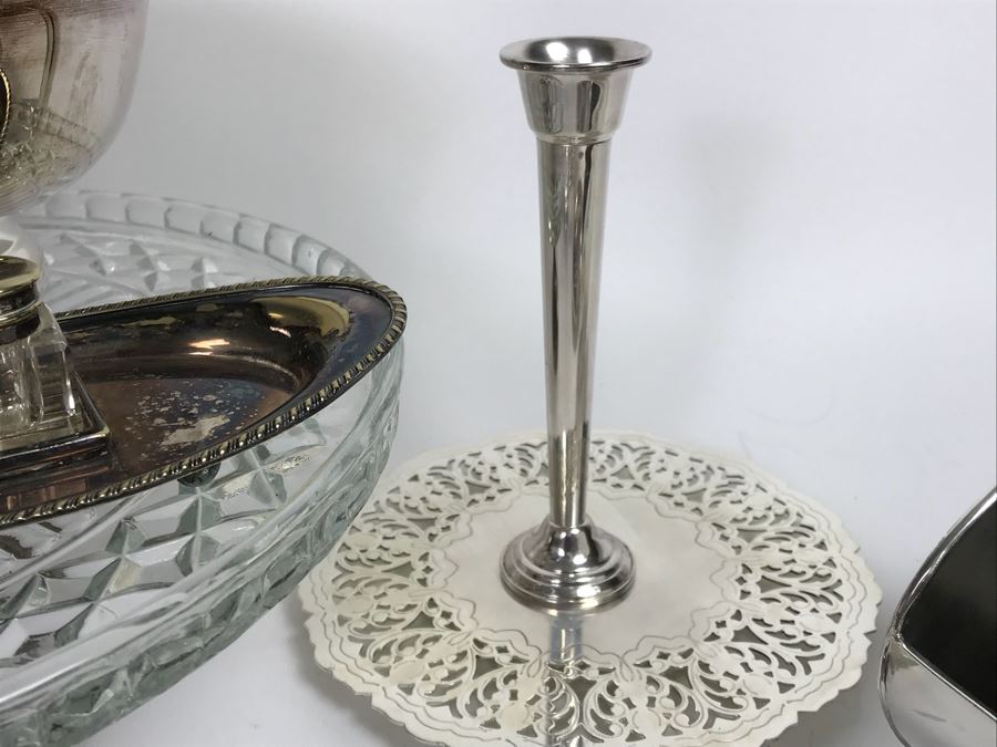 Large Collection Of Over 20 Silverplate Serving Pieces And Items [Photo 21]