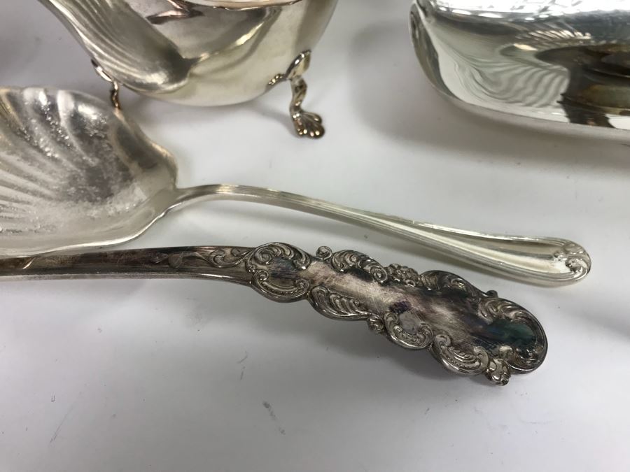 Large Collection Of Over 20 Silverplate Serving Pieces And Items [Photo 17]