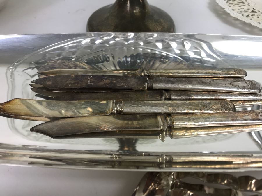Large Collection Of Over 20 Silverplate Serving Pieces And Items [Photo 6]