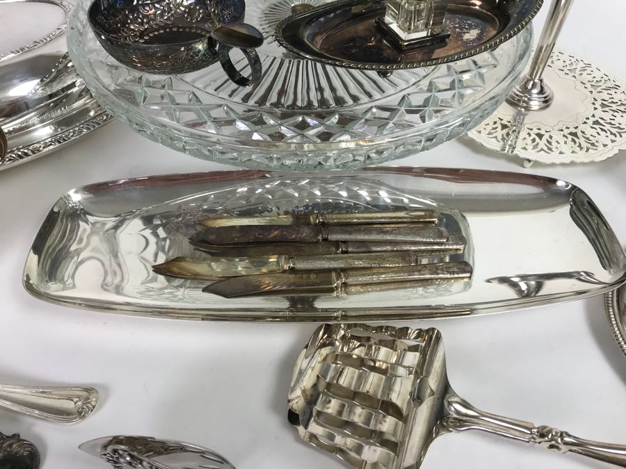 Large Collection Of Over 20 Silverplate Serving Pieces And Items [Photo 5]