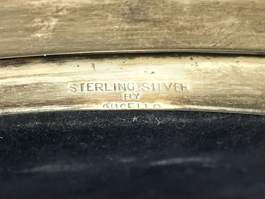 Sterling Silver Box Motif Box And Round Sterling Silver Picture Frame (461g With Glass And Wood Included In Weight) [Photo 9]