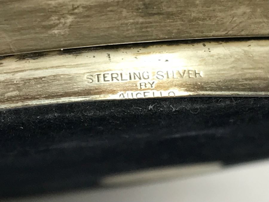 Sterling Silver Box Motif Box And Round Sterling Silver Picture Frame (461g With Glass And Wood Included In Weight) [Photo 10]