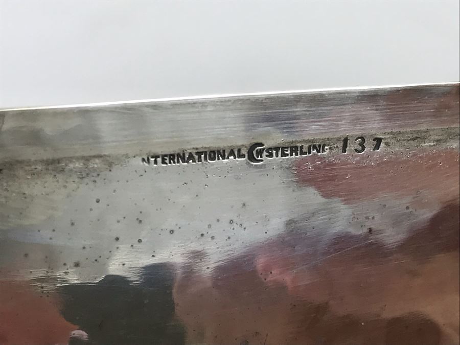 Sterling Silver Box Motif Box And Round Sterling Silver Picture Frame (461g With Glass And Wood Included In Weight) [Photo 2]