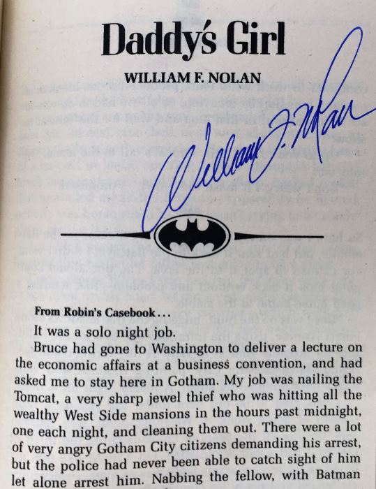 Star Trek: The Disinherited, Twilight Zone, The Further Adventures of Batman; Star Wars: Tales from Jabba's Palace & The New Jedi Order - Signed by Peter David, Robert Bloch, William F. Nolan, William F. Wu, Daryl F. Mallett & Michael A. Stackpole [Photo 21]