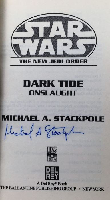 Star Trek: The Disinherited, Twilight Zone, The Further Adventures of Batman; Star Wars: Tales from Jabba's Palace & The New Jedi Order - Signed by Peter David, Robert Bloch, William F. Nolan, William F. Wu, Daryl F. Mallett & Michael A. Stackpole [Photo 35]