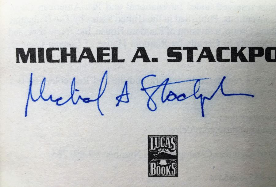 Star Trek: The Disinherited, Twilight Zone, The Further Adventures of Batman; Star Wars: Tales from Jabba's Palace & The New Jedi Order - Signed by Peter David, Robert Bloch, William F. Nolan, William F. Wu, Daryl F. Mallett & Michael A. Stackpole [Photo 36]