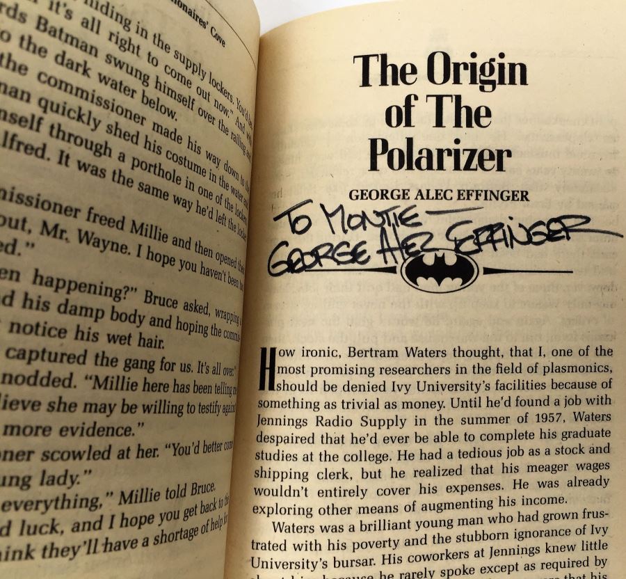 Star Trek: The Disinherited, Twilight Zone, The Further Adventures of Batman; Star Wars: Tales from Jabba's Palace & The New Jedi Order - Signed by Peter David, Robert Bloch, William F. Nolan, William F. Wu, Daryl F. Mallett & Michael A. Stackpole [Photo 23]