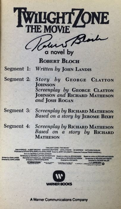 Star Trek: The Disinherited, Twilight Zone, The Further Adventures of Batman; Star Wars: Tales from Jabba's Palace & The New Jedi Order - Signed by Peter David, Robert Bloch, William F. Nolan, William F. Wu, Daryl F. Mallett & Michael A. Stackpole [Photo 16]