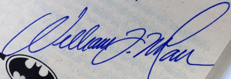 Star Trek: The Disinherited, Twilight Zone, The Further Adventures of Batman; Star Wars: Tales from Jabba's Palace & The New Jedi Order - Signed by Peter David, Robert Bloch, William F. Nolan, William F. Wu, Daryl F. Mallett & Michael A. Stackpole [Photo 22]