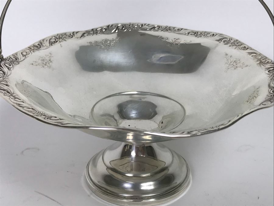 Sterling Silver Hallmarked Ashtray, Fisher Sterling Silver Cup With Wooden Handle And Weighted Sterling Silver Handled Footed Bowl (167g Weight Includes Wooden Handle But Not Weighted Bowl) [Photo 12]