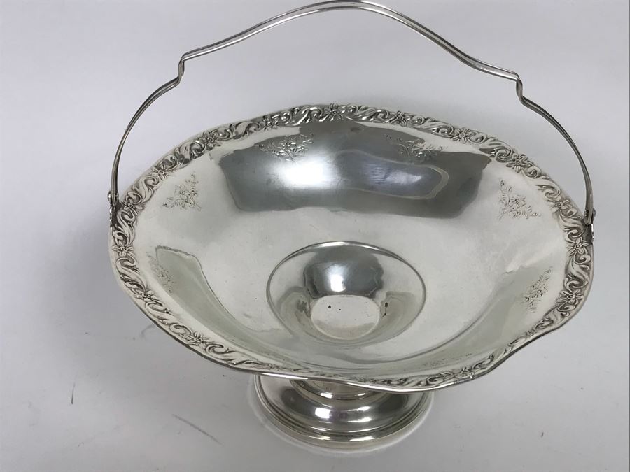 Sterling Silver Hallmarked Ashtray, Fisher Sterling Silver Cup With Wooden Handle And Weighted Sterling Silver Handled Footed Bowl (167g Weight Includes Wooden Handle But Not Weighted Bowl) [Photo 11]