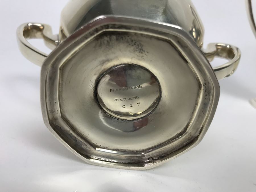 Pair Of Sterling Silver Monogramed Items 246g [Photo 5]