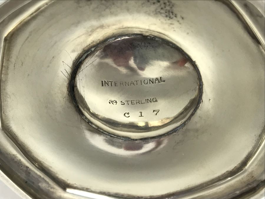 Pair Of Sterling Silver Monogramed Items 246g [Photo 6]