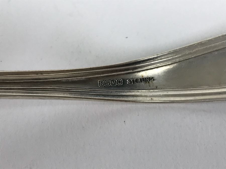 (6) Sterling Silver Spoons, Fork And Ladle Plus Various Sterling Silver Handle Forks, Knives And GORHAM Sterling Handle Letter Opener (91g Of Sterling) [Photo 12]