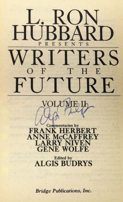 Writers of the Future - Signed by Algis Budrys, Bridget McKenna, Gene Wolfe, Ane McCaffrey & Larry Niven; Astounding Tales of Space & Time - Signed by Jack Williamson; The Oddballs - Signed by Algis Budrys, Fritz Leiber, Robert Bloch & Poul Anderson [Photo 5]