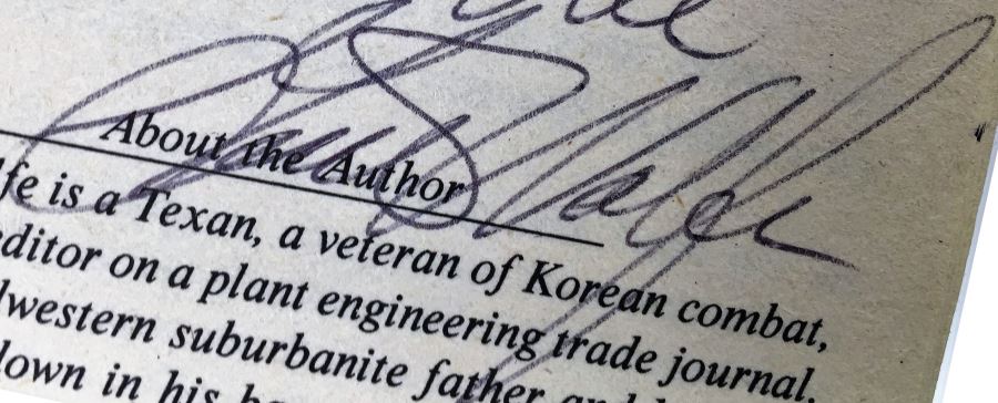 Writers of the Future - Signed by Algis Budrys, Bridget McKenna, Gene Wolfe, Ane McCaffrey & Larry Niven; Astounding Tales of Space & Time - Signed by Jack Williamson; The Oddballs - Signed by Algis Budrys, Fritz Leiber, Robert Bloch & Poul Anderson [Photo 10]