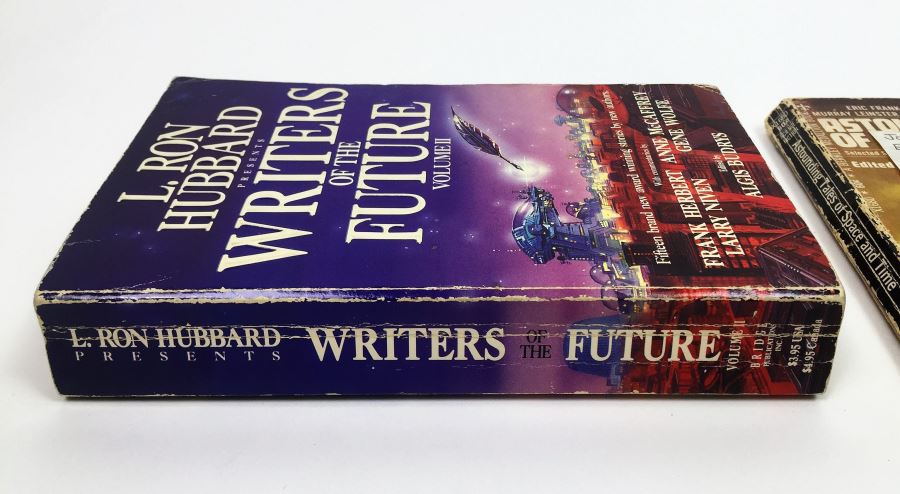 Writers of the Future - Signed by Algis Budrys, Bridget McKenna, Gene Wolfe, Ane McCaffrey & Larry Niven; Astounding Tales of Space & Time - Signed by Jack Williamson; The Oddballs - Signed by Algis Budrys, Fritz Leiber, Robert Bloch & Poul Anderson [Photo 3]