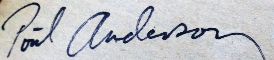 Writers of the Future - Signed by Algis Budrys, Bridget McKenna, Gene Wolfe, Ane McCaffrey & Larry Niven; Astounding Tales of Space & Time - Signed by Jack Williamson; The Oddballs - Signed by Algis Budrys, Fritz Leiber, Robert Bloch & Poul Anderson [Photo 32]