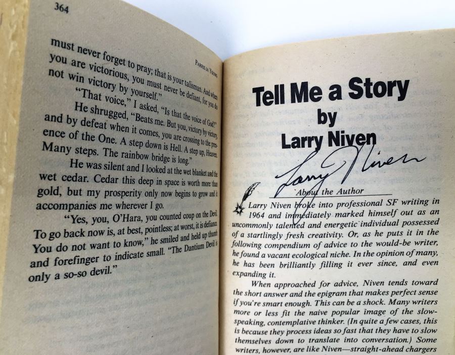 Writers of the Future - Signed by Algis Budrys, Bridget McKenna, Gene Wolfe, Ane McCaffrey & Larry Niven; Astounding Tales of Space & Time - Signed by Jack Williamson; The Oddballs - Signed by Algis Budrys, Fritz Leiber, Robert Bloch & Poul Anderson [Photo 13]