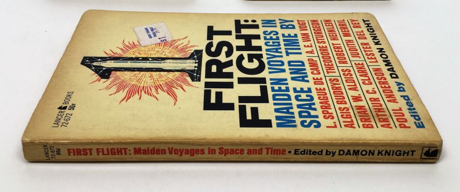 Pawn to Infinity - Signed by Fred Saberhagen, Poul Anderson & George R.R.Martin; Futures to Infinity - Signed by L. Sprague de Camp, A.E. Van Vogt & Ray Bradbury; First Flight: Maiden Voyages in Space & Time - Signed by L. Sprague de Camp [Photo 26]