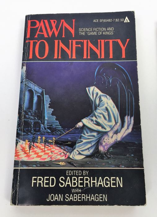 Pawn to Infinity - Signed by Fred Saberhagen, Poul Anderson & George R.R.Martin; Futures to Infinity - Signed by L. Sprague de Camp, A.E. Van Vogt & Ray Bradbury; First Flight: Maiden Voyages in Space & Time - Signed by L. Sprague de Camp [Photo 2]