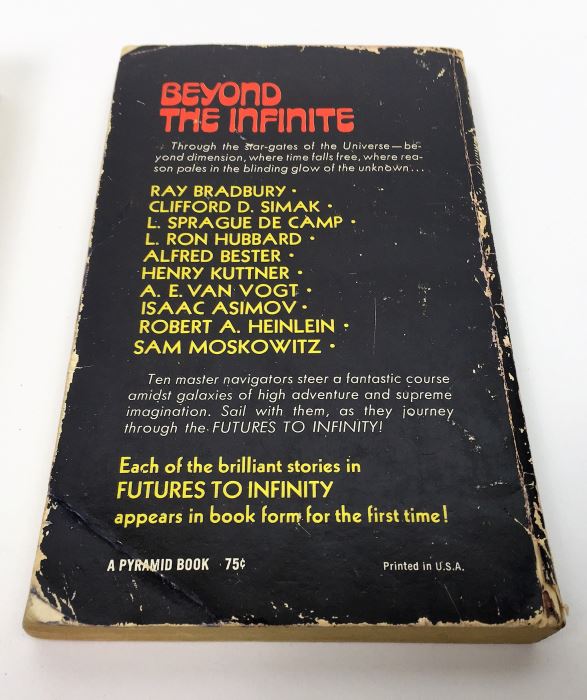 Pawn to Infinity - Signed by Fred Saberhagen, Poul Anderson & George R.R.Martin; Futures to Infinity - Signed by L. Sprague de Camp, A.E. Van Vogt & Ray Bradbury; First Flight: Maiden Voyages in Space & Time - Signed by L. Sprague de Camp [Photo 16]