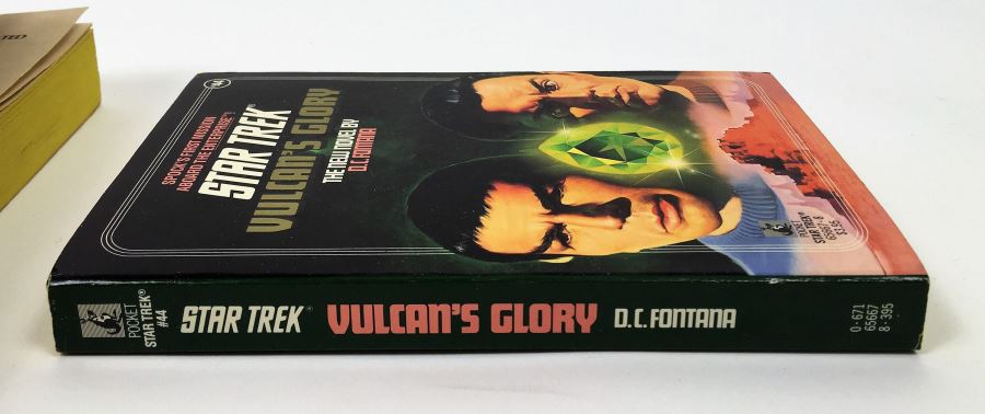 New Star Trek Novel Collection: Yesterday's Son - Signed by A.C. Crispin; Time for Yesterday - Signed by A.C. Crispin; Vulcan's Glory - Signed by D.C. Fontana; Memory Prime - Signed by Gar & Judith Reeves-Stevens; Corona - Signed by Greg Bear [Photo 17]