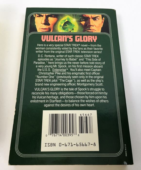 New Star Trek Novel Collection: Yesterday's Son - Signed by A.C. Crispin; Time for Yesterday - Signed by A.C. Crispin; Vulcan's Glory - Signed by D.C. Fontana; Memory Prime - Signed by Gar & Judith Reeves-Stevens; Corona - Signed by Greg Bear [Photo 18]