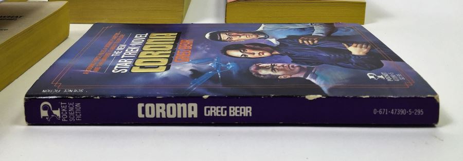 New Star Trek Novel Collection: Yesterday's Son - Signed by A.C. Crispin; Time for Yesterday - Signed by A.C. Crispin; Vulcan's Glory - Signed by D.C. Fontana; Memory Prime - Signed by Gar & Judith Reeves-Stevens; Corona - Signed by Greg Bear [Photo 27]